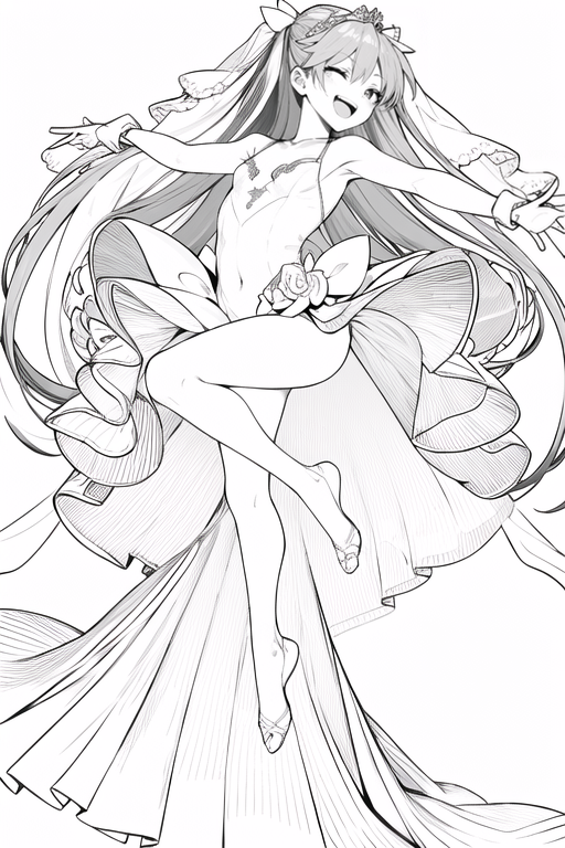 00483-3202771193-😄 Joyful bride Asuka Langley dancing in her wedding gown, En Pointe,  tiara, flat chest, small feet_white background, _monochrom.png